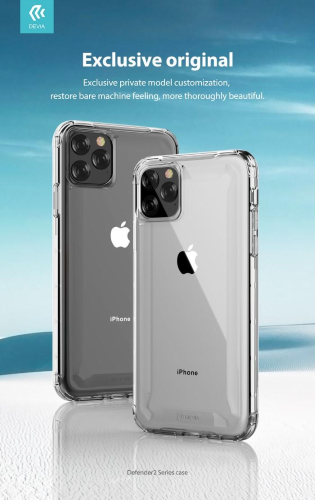 Cover Defender2 Alta Protezione Trasparente iPhone 11Pro Max